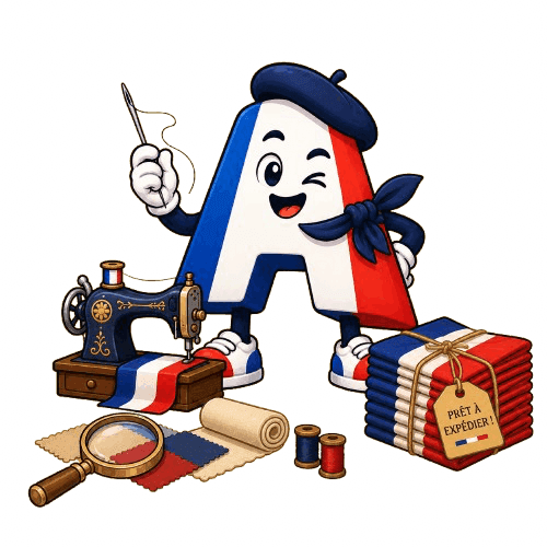 La mascotte Âmetricolore : couture, contrôle qualité et expédition