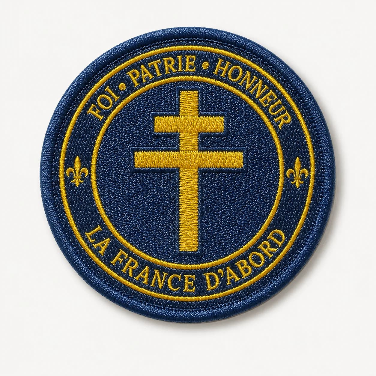 Écusson Brodé "La France d'Abord"