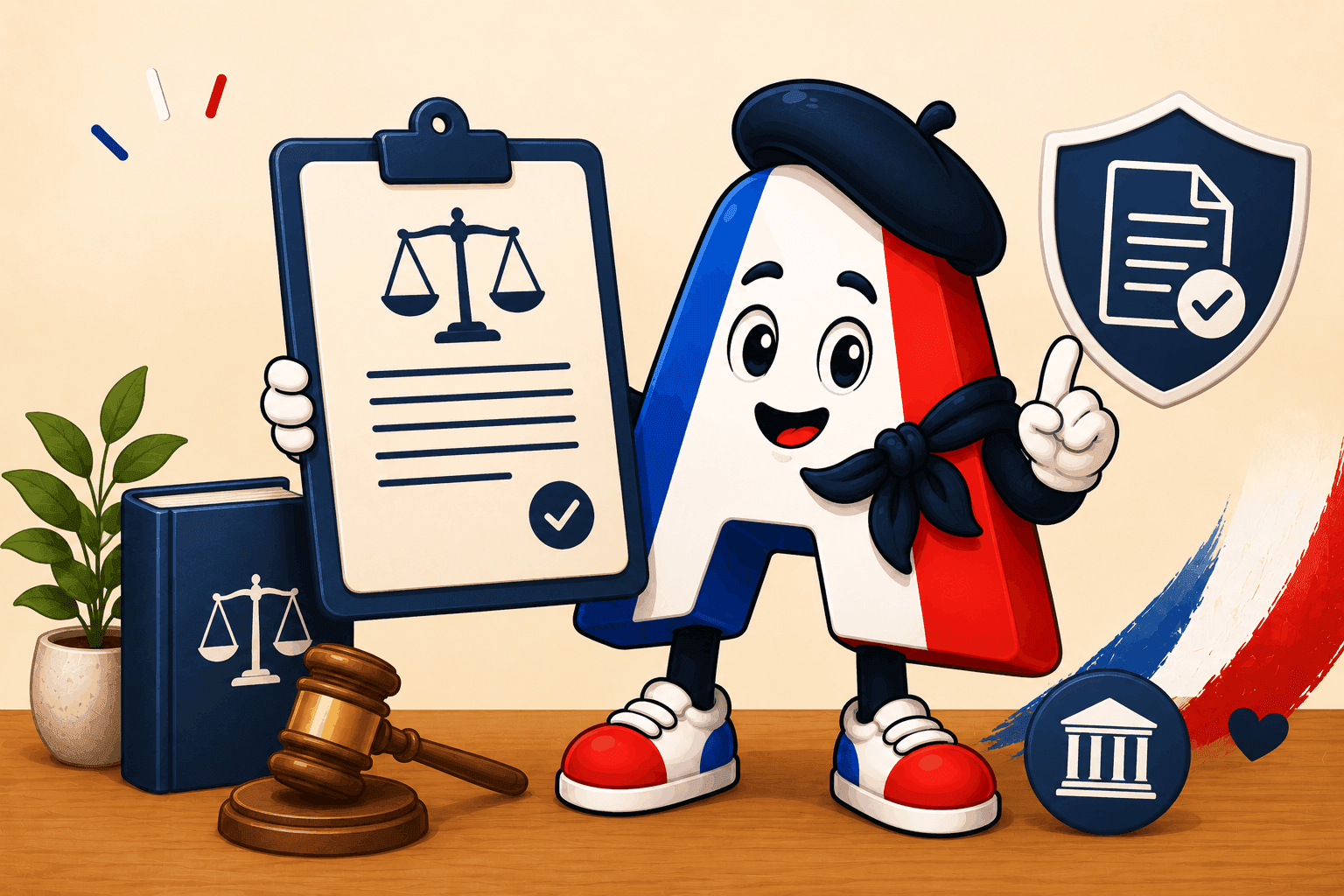 La mascotte d'Âmetricolore plongée dans la paperasse